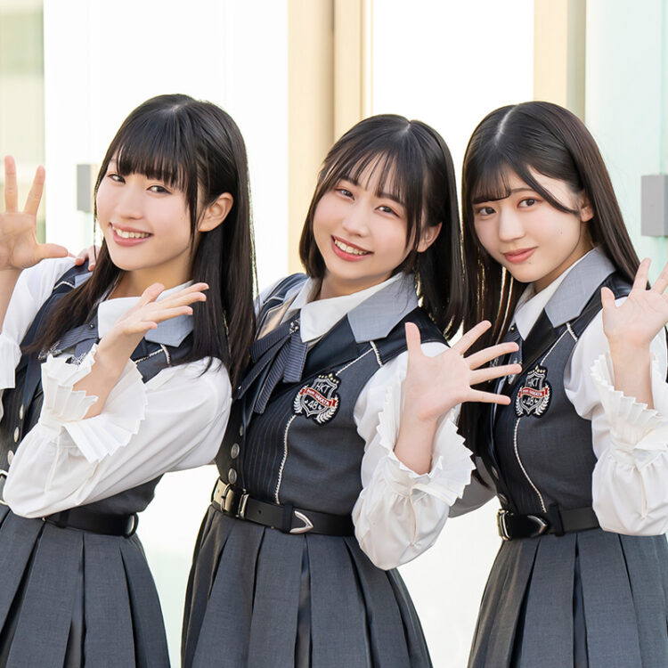 HKT48フレッシュな7期生16人誌上初お披露目⑥石井彩音&堤楓夏&山川万里愛