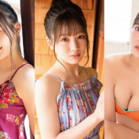 NMB48新Wセンター塩月希依音＆坂田心咲と最強ビキニガール・隅野和奏のキュートグラビア！