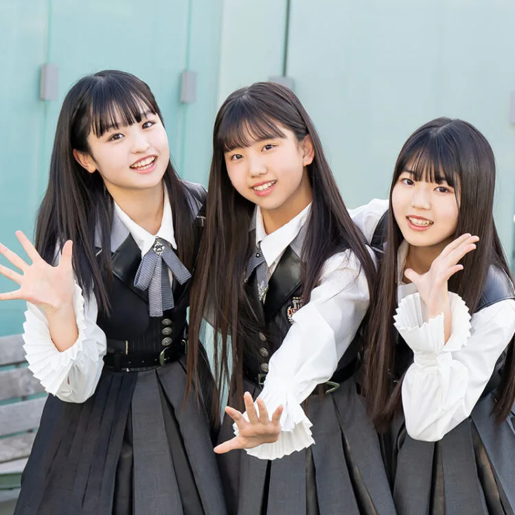 HKT48フレッシュな7期生16人誌上初お披露目③靍川那智＆長野らら＆龍頭綺音