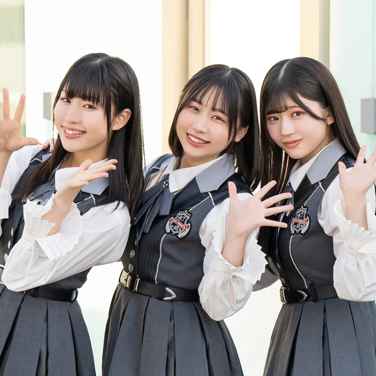 HKT48フレッシュな7期生16人誌上初お披露目⑥石井彩音＆堤楓夏＆山川万里愛